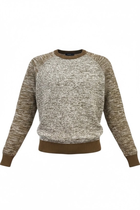 VANS MAGLIONE IN MAGLIA CLASSICO OLIVA CREMA UNISEX PRE OWNED XL