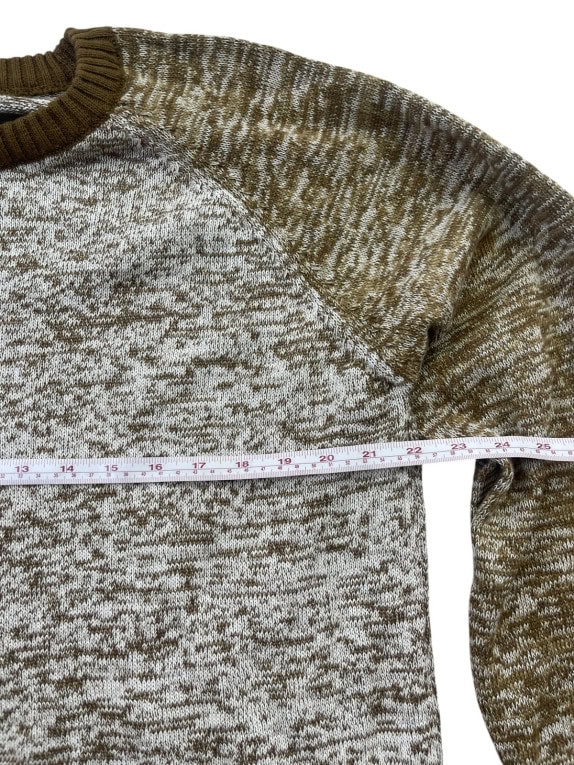 VANS KNIT SWEATER CLASSIC OLIVE CREAM UNISEX PRE OWNED XL