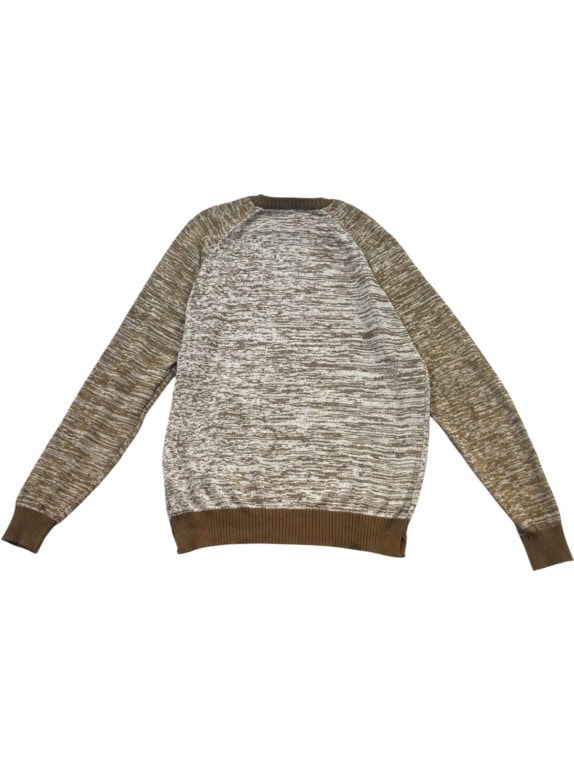 VANS KNIT SWEATER CLASSIC OLIVE CREAM UNISEX PRE OWNED XL
