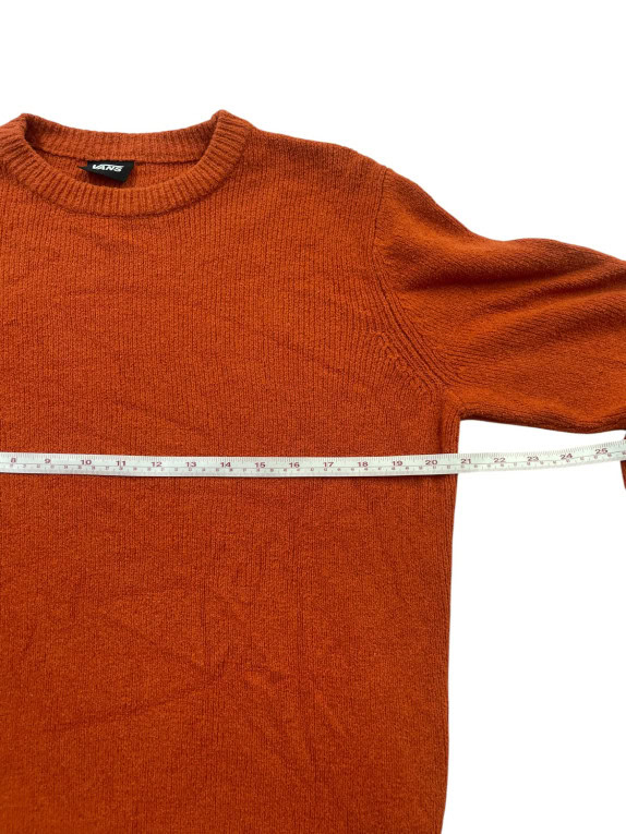 VANS MAGLIONE IN MAGLIA MINIMAL ARANCIO RUGGINE UOMO PRE OWNED S