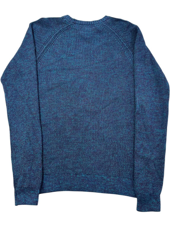 VANS KNIT SWEATER MINIMAL BLUE MENS PRE OWNED L