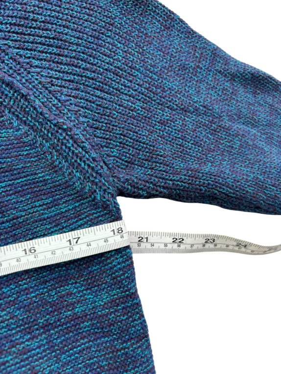 VANS KNIT SWEATER MINIMAL BLUE MENS PRE OWNED L