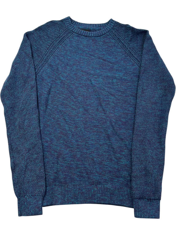 VANS KNIT SWEATER MINIMAL BLUE MENS PRE OWNED L