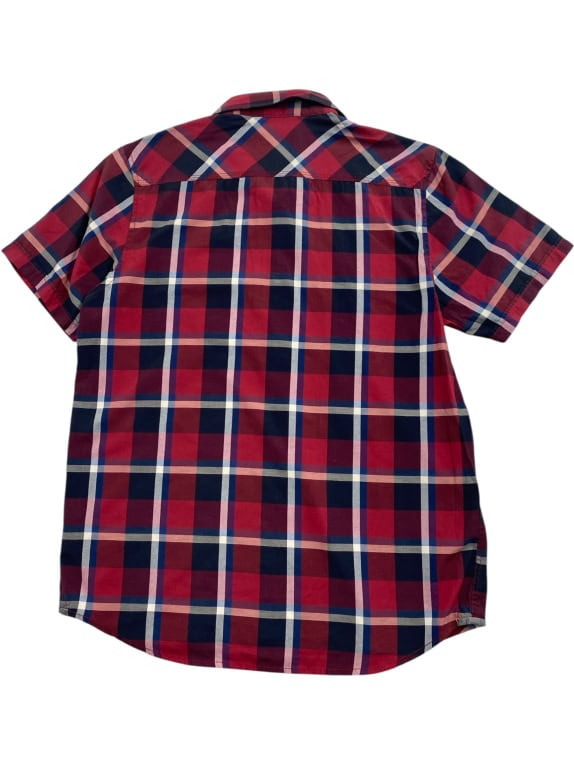 VANS ΠΟΥΚΑΜΙΣΟ ΚΟΝΤΟΜΑΝΙΚΟ CHECKED STYLE ΜΕ ΔΙΠΛΕΣ ΤΣΕΠΕΣ ΚΟΚΚΙΝΟ/ΜΠΛΕ ΑΝΔΡΙΚΟ SMALL