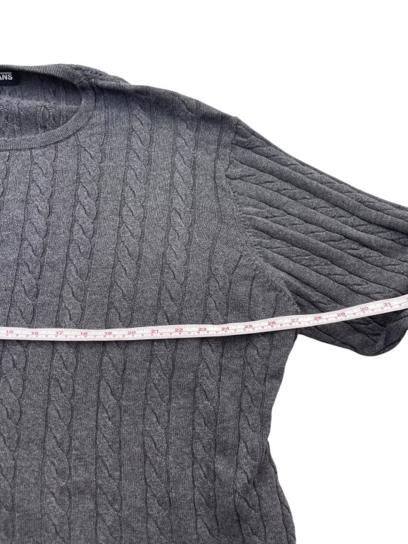 VANS ΠΟΥΛΟΒΕΡ CABLE KNIT ΓΚΡΙ UNISEX PRE OWNED L
