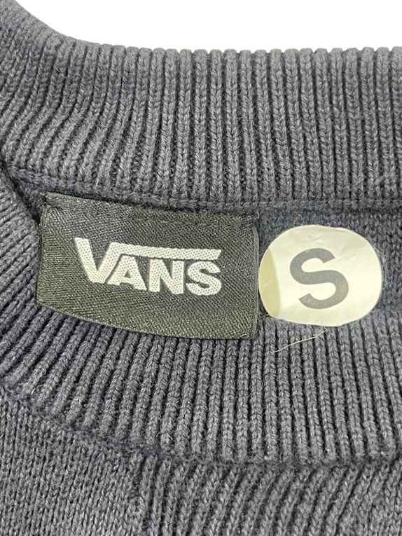 VANS MAGLIONE GIROCOLLO MINIMAL NAVY UNISEX PRE OWNED S