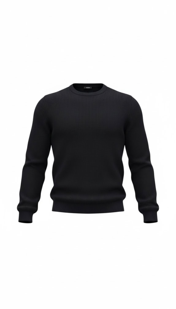 VANS Maglione a maglia grossa con logo nero da uomo L