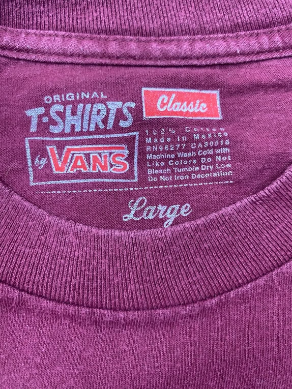 VANS T-SHIRT CASUAL ΜΕ ΜΕΓΑΛΟ ΛΟΓΟΤΥΠΟ ΜΠΟΡΝΤΟ ΑΝΔΡΙΚΟ LARGE