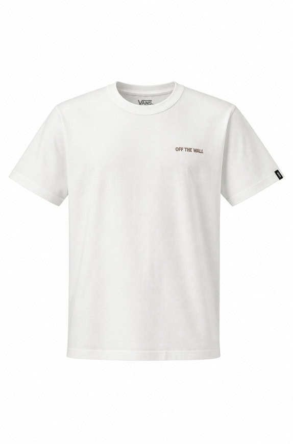 VANS T SHIRT MINIMAL OFF WHITE MENS PRE OWNED S
