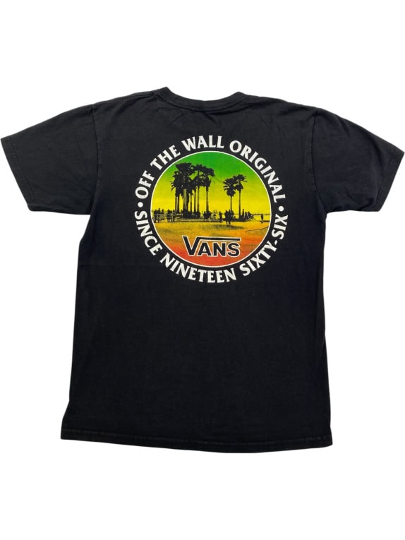 VANS T-SHIRT VINTAGE STYLE LOGO ΜΑΥΡΟ ΑΝΔΡΙΚΟ S