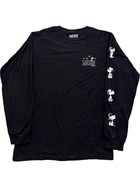 VANS x PEANUTS ΜΑΚΡΥΜΑΝΙΚΗ ΜΠΛΟΥΖΑ SNOOPY ΜΑΥΡΗ UNISEX S