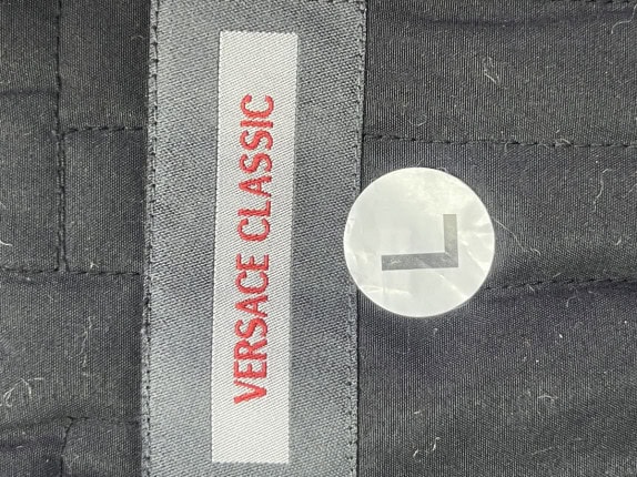 VERSACE CLASSIC GILET MINIMAL NERO UOMO PRE OWNED L