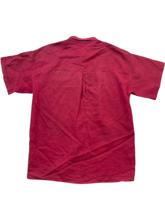 VERSACE CLASSIC CAMICIA MANICA CORTA UTILITY ROSSA UOMO PRE OWNED XL