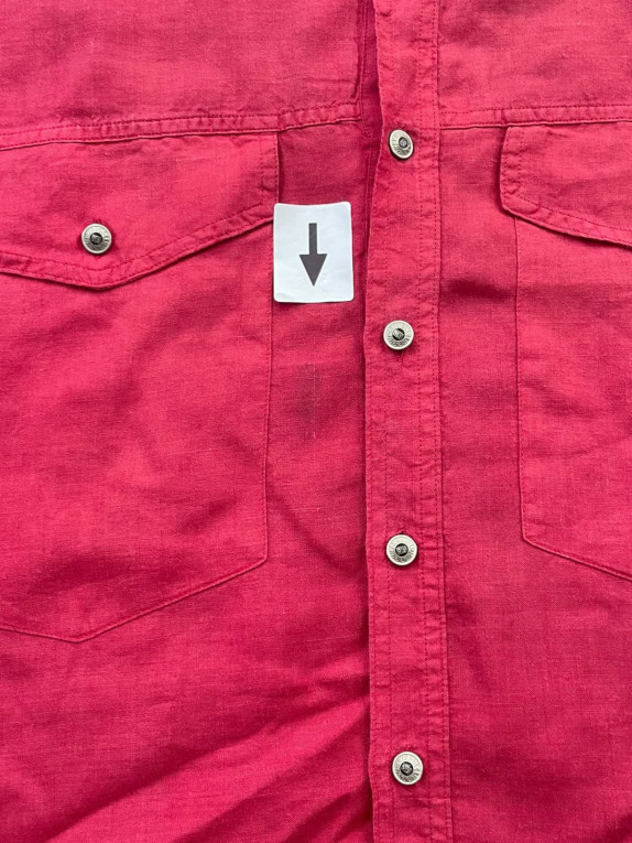 VERSACE CLASSIC CAMICIA MANICA CORTA UTILITY ROSSA UOMO PRE OWNED XL
