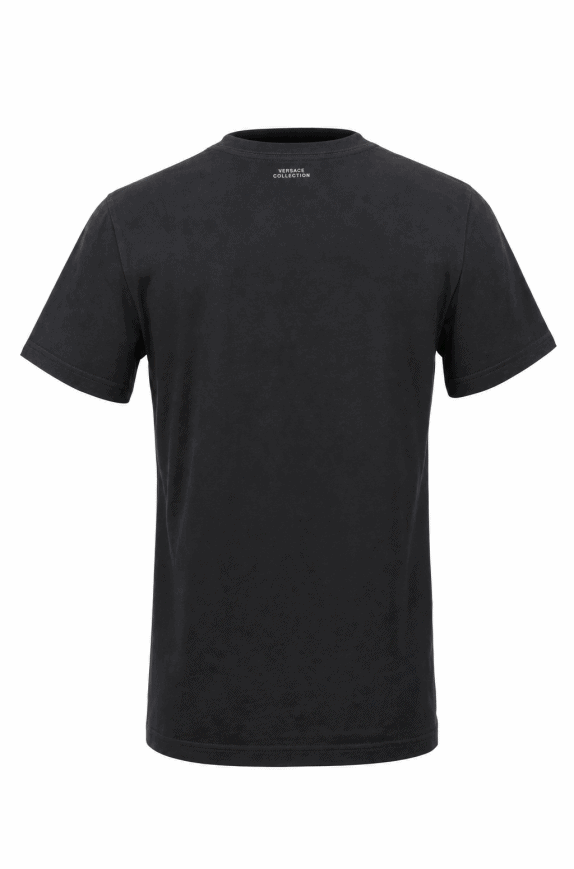VERSACE COLLECTION T SHIRT GRAPHIC BLACK MEN PRE OWNED M