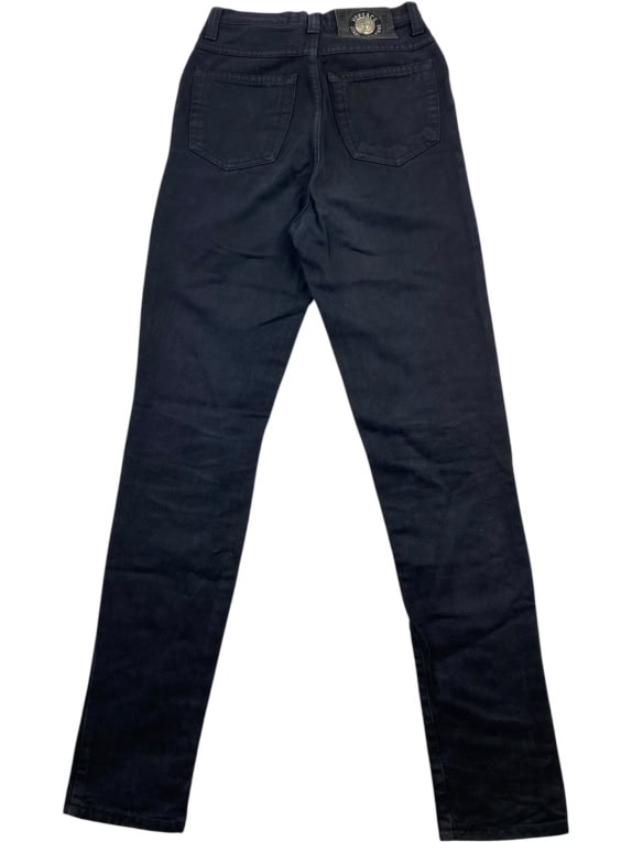 VERSACE JEANS COUTURE ΠΑΝΤΕΛΟΝΙ ΤΖΙΝ VINTAGE LOGO ΜΑΥΡΟ ΓΥΝΑΙΚΕΙΟ XS