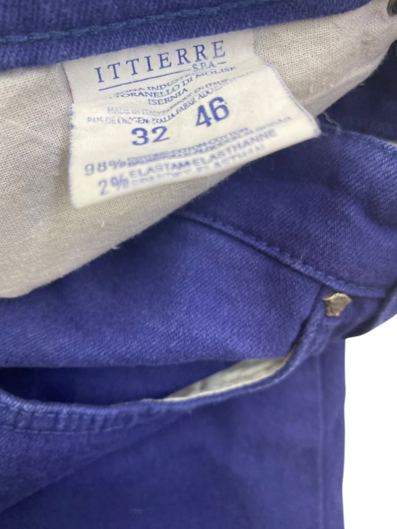 VERSACE JEANS COUTURE jeans vintage con logo blu da donna S/M