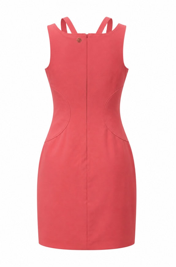 VERSACE JEANS ABITO BODYCON MINI ROSA DONNA PRE OWNED M