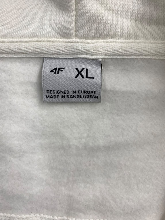 VINTAGE 4F ΖΑΚΕΤΑ ΦΟΥΤΕΡ ΜΕ ΚΟΥΚΟΥΛΑ "THE FUTURE" OFF-WHITE ΑΝΔΡΙΚΗ XL