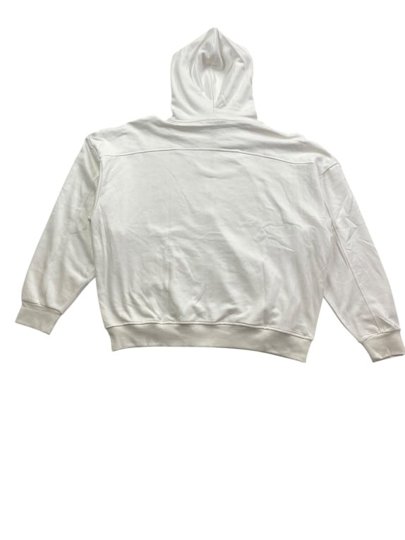 VINTAGE 4F GIACCA CON CAPPUCCIO STAMPA LOGO BIANCO UOMO L/XL
