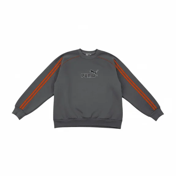 VINTAGE 80s ΑΝΔΡΙΚΟ ΦΟΥΤΕΡ PUMA ΓΚΡΙ/ΠΟΡΤΟΚΑΛΙ XL
