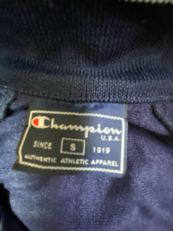 Vintage 90s Champion Tracksuit Σετ Navy Blue Snap Pants S