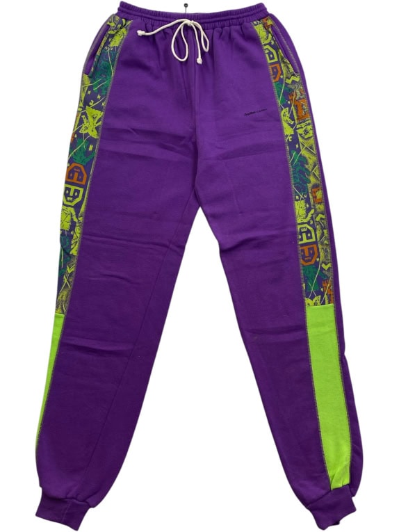 Vintage Active Swiss Design Tracksuit Μωβ/Πράσινο Set 90s Size L