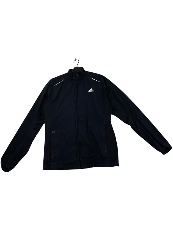 VINTAGE ADIDAS ΑΝΤΙΑΝΕΜΙΚΗ ΖΑΚΕΤΑ ΜΕ ΦΕΡΜΟΥΑΡ ΛΟΓΟΤΥΠΟ ΜΑΥΡΗ ΑΝΔΡΙΚΗ L