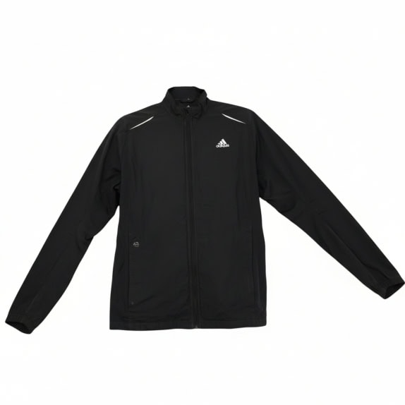 VINTAGE ADIDAS ΑΝΤΙΑΝΕΜΙΚΗ ΖΑΚΕΤΑ ΜΕ ΦΕΡΜΟΥΑΡ ΛΟΓΟΤΥΠΟ ΜΑΥΡΗ ΑΝΔΡΙΚΗ L