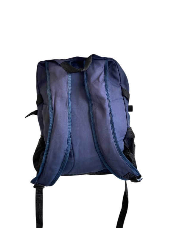 VINTAGE ADIDAS BACKPACK ΜΕ ΛΟΓΟΤΥΠΟ ΚΑΙ GRID PATTERN ΜΑΥΡΟ UNISEX ONE SIZE