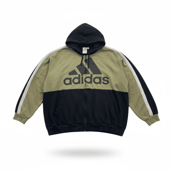 VINTAGE ADIDAS ΦΟΥΤΕΡ ΜΕ ΚΟΥΚΟΥΛΑ ΚΑΙ ΦΕΡΜΟΥΑΡ ΛΑΔΙ ΜΑΥΡΟ ΑΝΔΡΙΚΟ 3XL