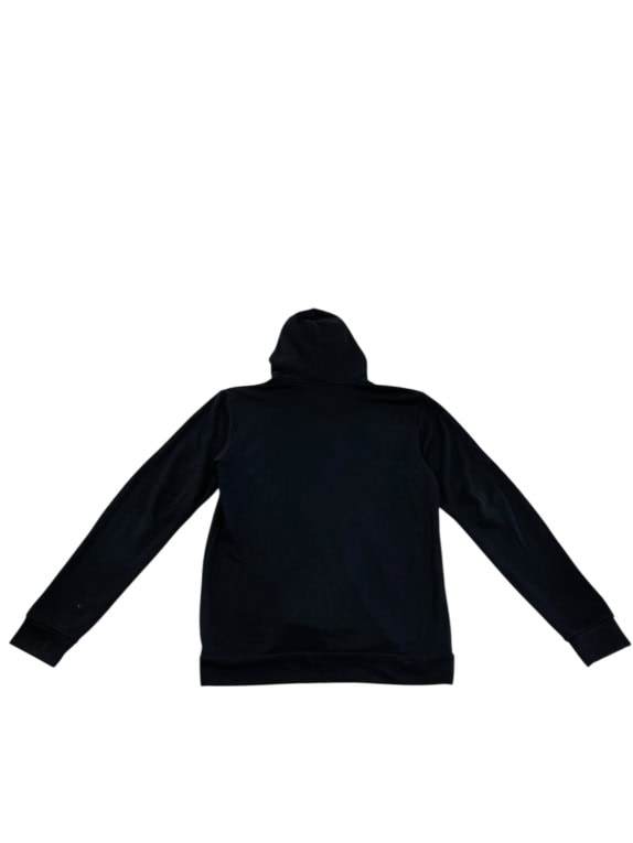 FELPA CON CAPPUCCIO VINTAGE ADIDAS CON STAMPA LOGO NERA DA UOMO M
