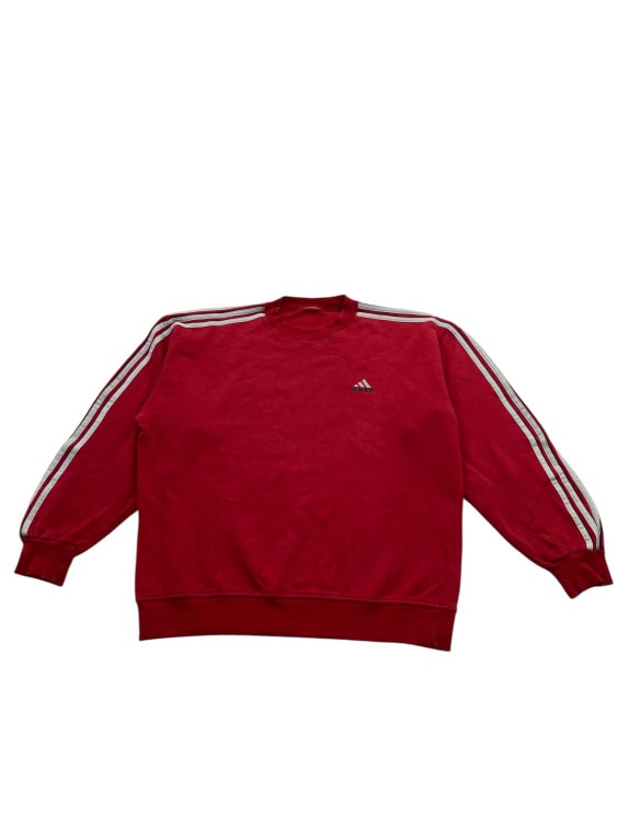 VINTAGE ADIDAS ΦΟΥΤΕΡ ΜΕ ΡΙΓΕΣ ΚΑΙ ΚΕΝΤΗΜΕΝΟ ΛΟΓΟΤΥΠΟ ΚΟΚΚΙΝΟ ΓΥΝΑΙΚΕΙΟ XL