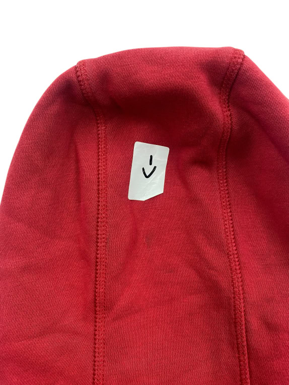 VINTAGE ADIDAS LOGO HOODIE RED MEN'S M/L