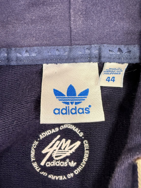 VINTAGE ADIDAS ORIGINALS FELPA CON CAPPUCCIO DA DONNA S