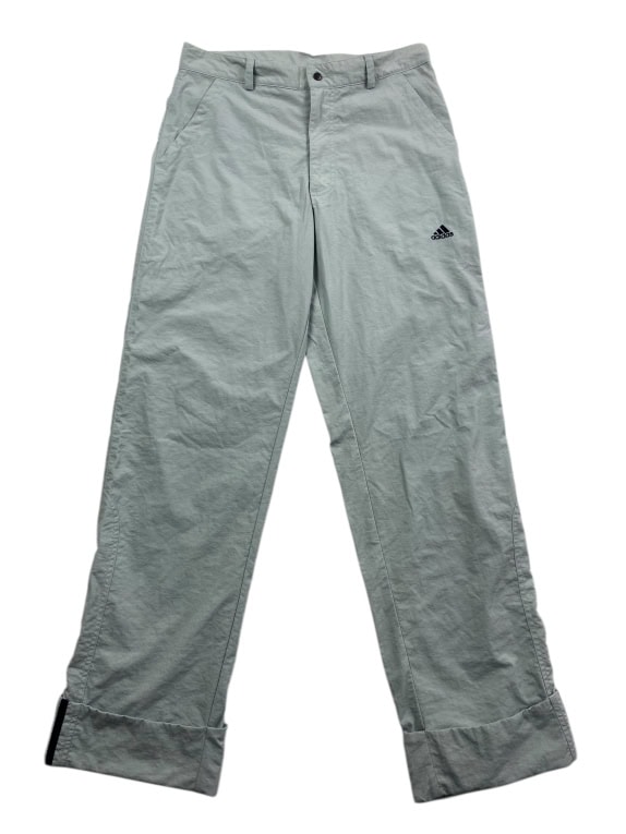 Pantaloni chino vintage Adidas retro logo grigi da uomo S/M