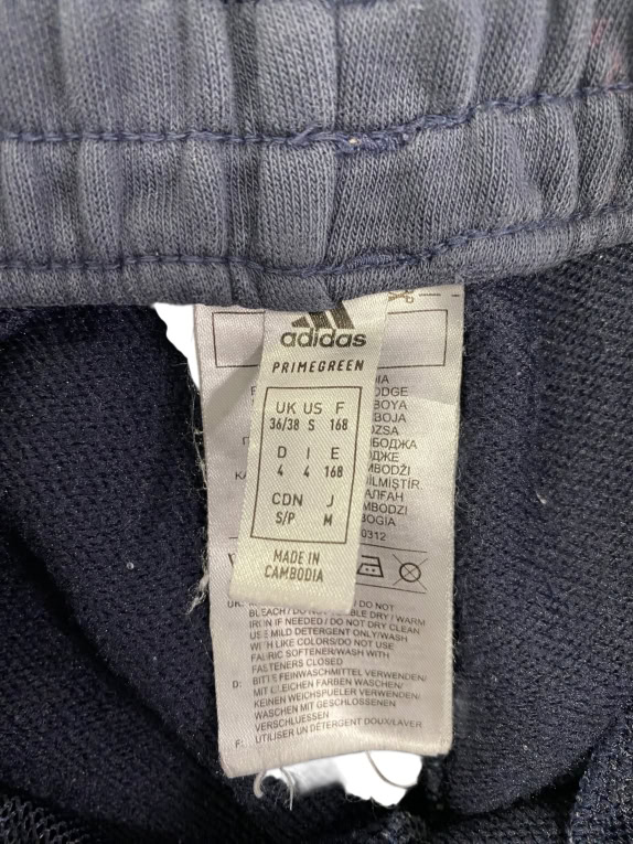 Pantaloni della tuta vintage adidas Primegreen blu da uomo S