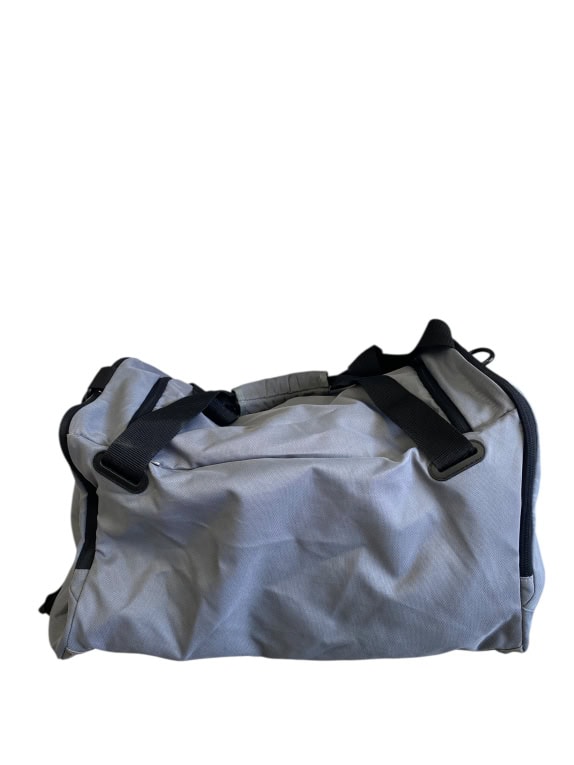 VINTAGE ADIDAS DUFFEL GYM BAG WITH LOGO GREY UNISEX ONE SIZE
