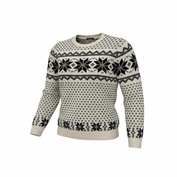 VINTAGE ALCOTT maglione lavorato a maglia Fair Isle da uomo XXL