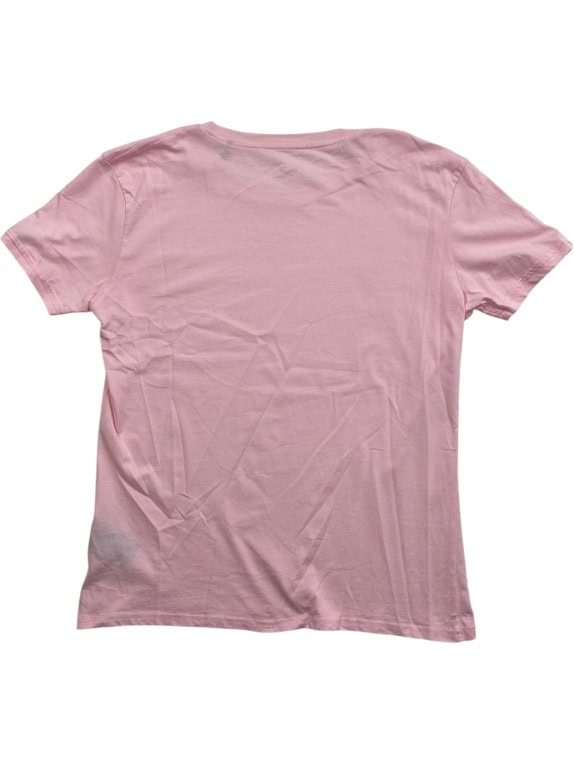 VINTAGE ALPHA INDUSTRIES T-SHIRT CON LOGO ROSA DA UOMO XL