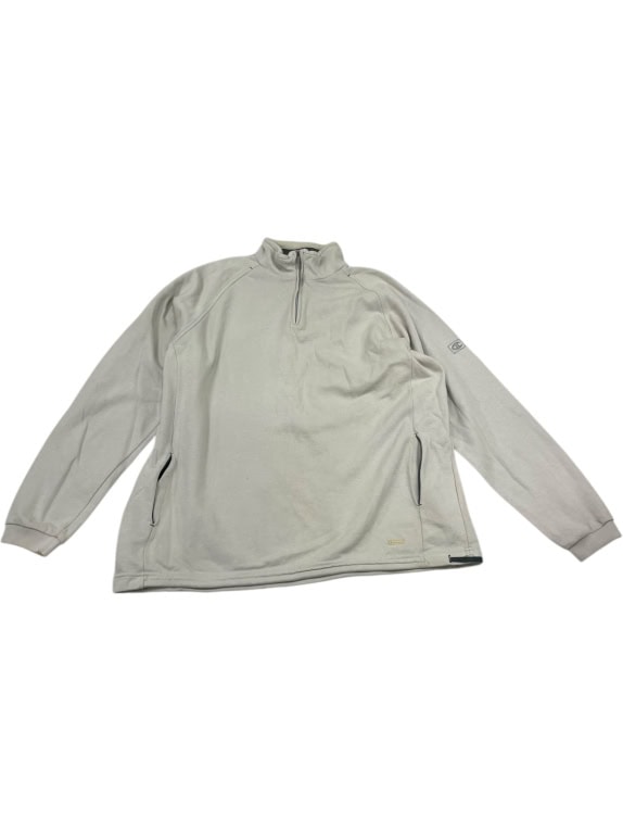 VINTAGE MEN'S CHAMPION QUARTER-ZIP TOP BEIGE SIZE XL
