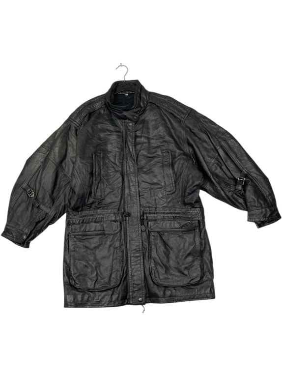 GIACCA UOMO VINTAGE IN PELLE CON TASCHE MULTIPLE M/L