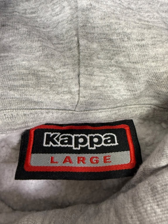 VINTAGE ΑΝΔΡΙΚΟ ΦΟΥΤΕΡ HOODIE KAPPA ΓΚΡΙ L