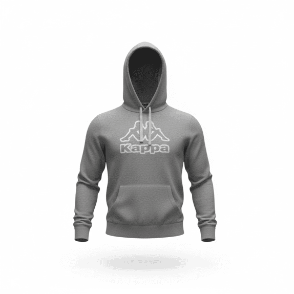 VINTAGE MEN'S KAPPA HOODIE GREY L