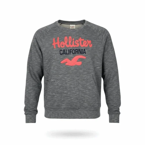 FELPA VINTAGE DA UOMO HOLLISTER CON TASCA TAGLIA L
