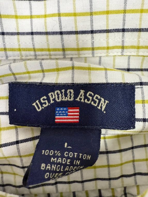 VINTAGE Ανδρικό Καρό Πουκάμισο U.S. Polo Assn. - L