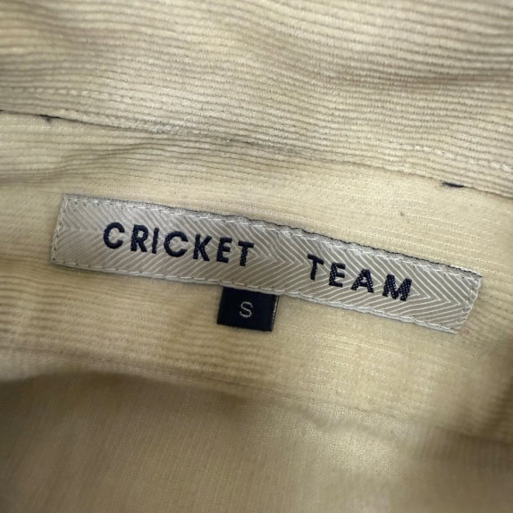 VINTAGE Men's Corduroy "Cricket Team" Shirt - S