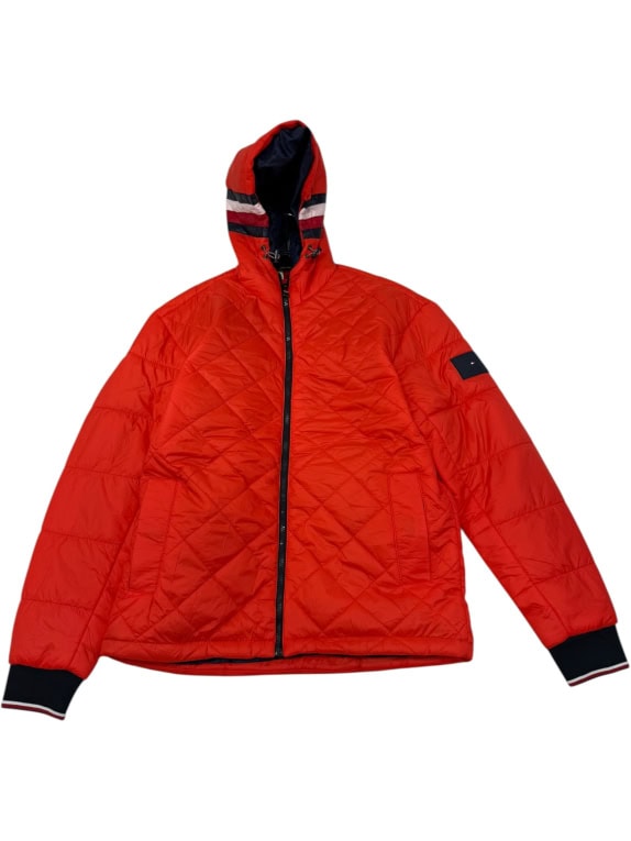 VINTAGE ΑΝΔΡΙΚΟ ΜΠΟΥΦΑΝ TOMMY HILFIGER THWARM TECHNICAL QUILTED JACKET ΚΟΚΚΙΝΟ L