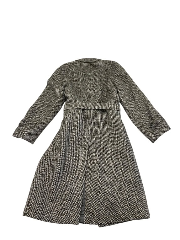 VINTAGE ΑΝΔΡΙΚΟ ΠΑΛΤΟ ΜΕ ΖΩΝΗ HERRINGBONE L