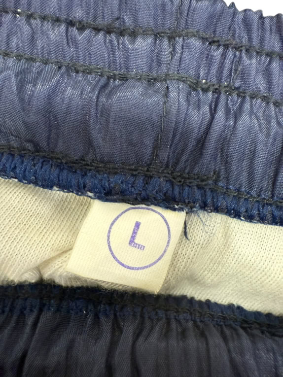 Pantaloni tuta da uomo vintage windpants blu scuro